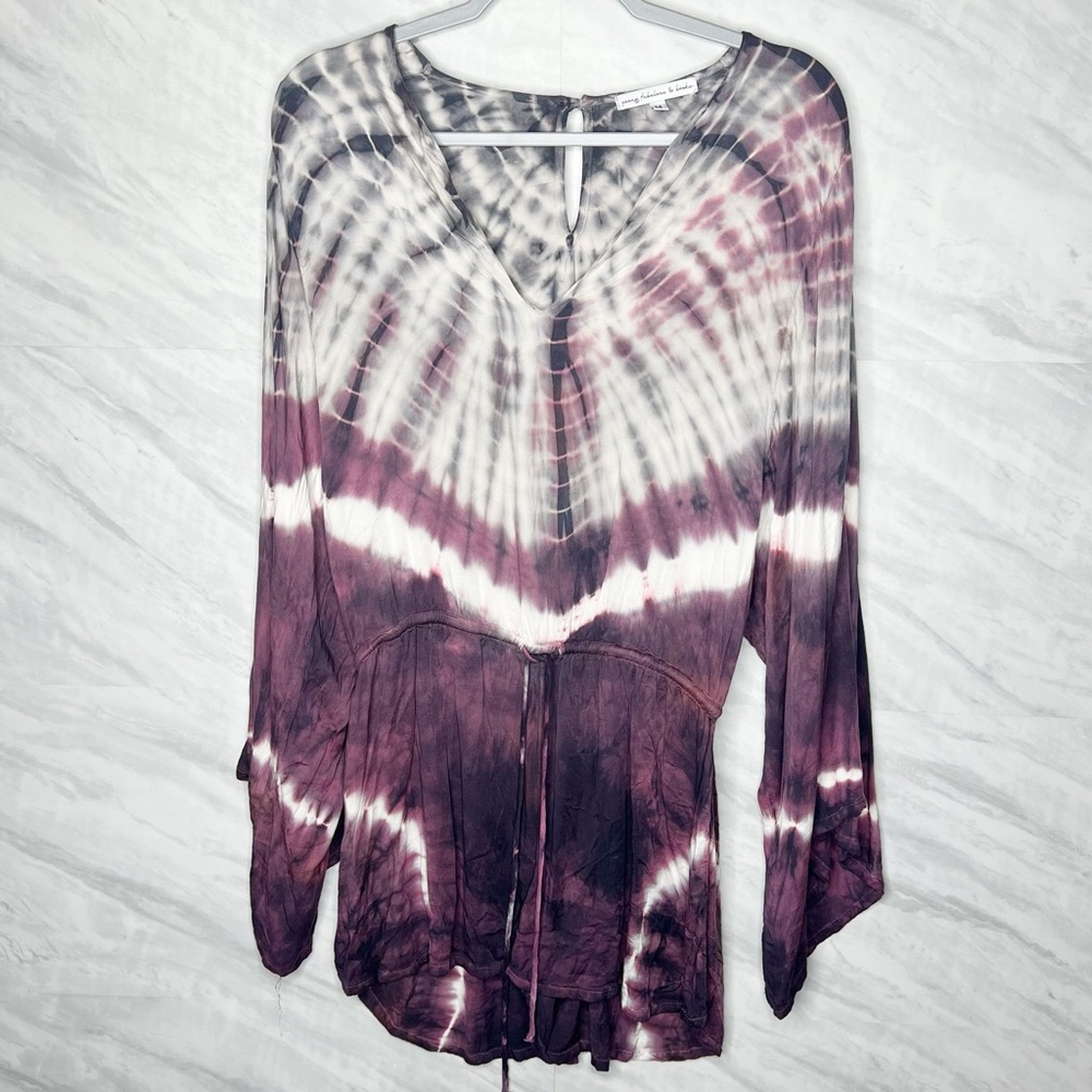 Young Fabulous & Broke Tie-dye Romper Medium